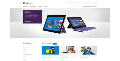 Microsoft.com version 17