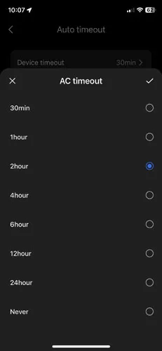 AC timeout