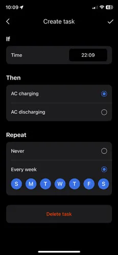 Create task: new task