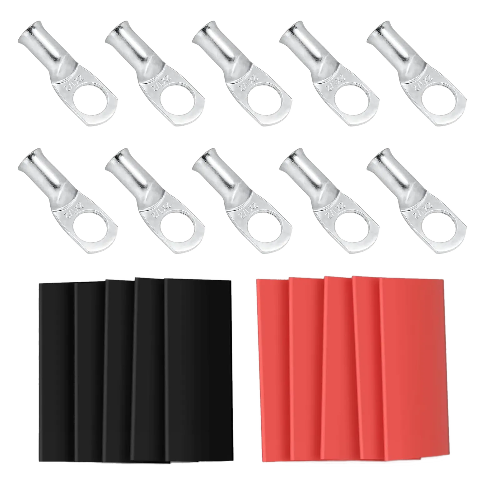 Ring terminals: Sanuke 6 AWG - 5/16" Tinned Copper Wire Lugs Ring Terminals