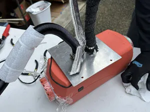 Ready connections with protective heat insulation for install